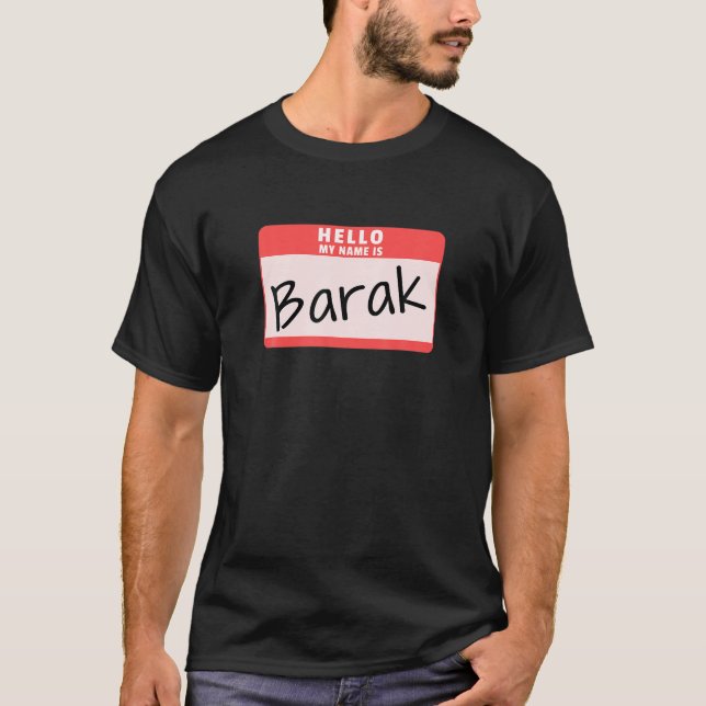T-shirt Bonjour Mon nom est Barak Funny Halloween Obama Co