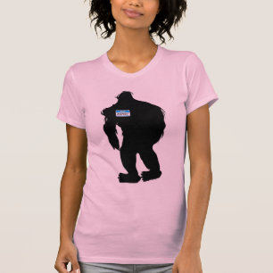 T-shirt Bonjour-Mon nom est Bigfoot