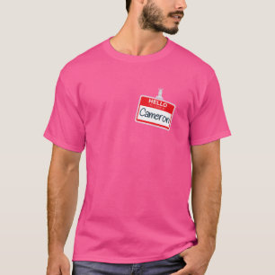 T-shirt Bonjour Mon Nom Est Cameron Funny Halloween Costum