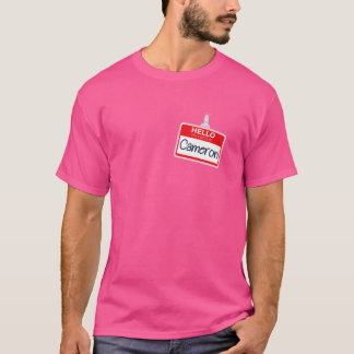 T-shirt Bonjour Mon Nom Est Cameron Funny Halloween Costum
