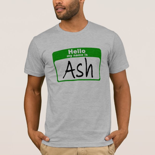 T-shirt Bonjour mon nom est cendre (Devant)