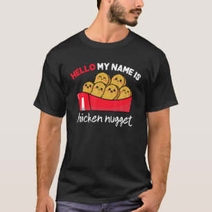 T-shirt Bonjour Mon Nom Est Chicken Nugget Costume Enfants