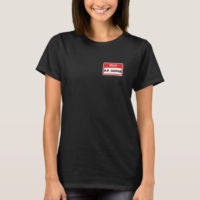 T-shirt Bonjour Mon Nom Est D.B. Cooper (Devant)