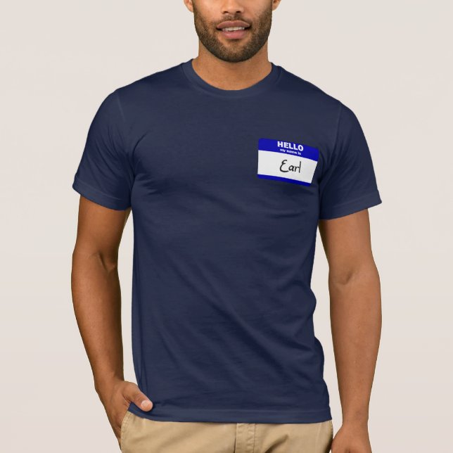 T-shirt Bonjour mon nom est le comte (bleu) (Devant)