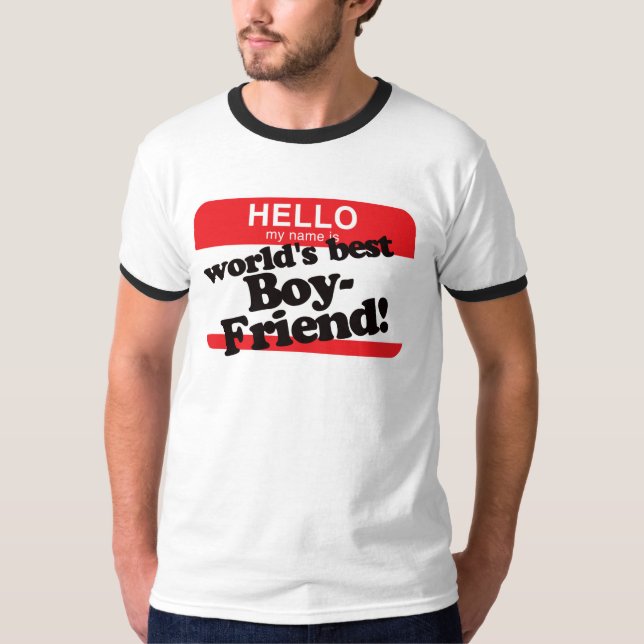 T-shirt Bonjour mon nom est le meilleur ami du monde (Devant)