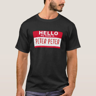 T-shirt Bonjour mon nom est mangeur de citrouille de Peter