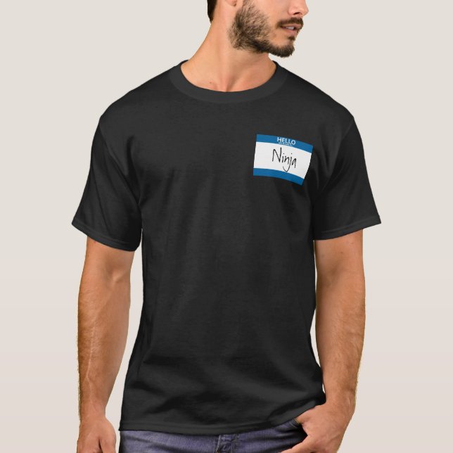 T-shirt Bonjour mon nom est Ninja (Devant)