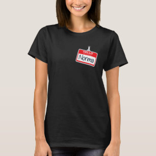 T-shirt Bonjour Mon Nom Est Norma Funny Halloween Custome