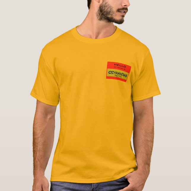 T-shirt Bonjour, mon nom est Ozymandias (Devant)