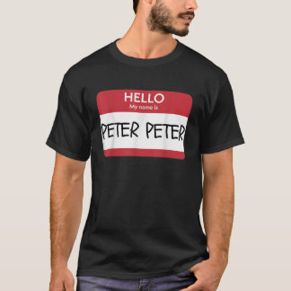 T-shirt Bonjour Mon Nom Est Peter Peter Funny Halloween
