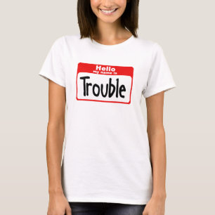T-shirt Bonjour mon nom est problème