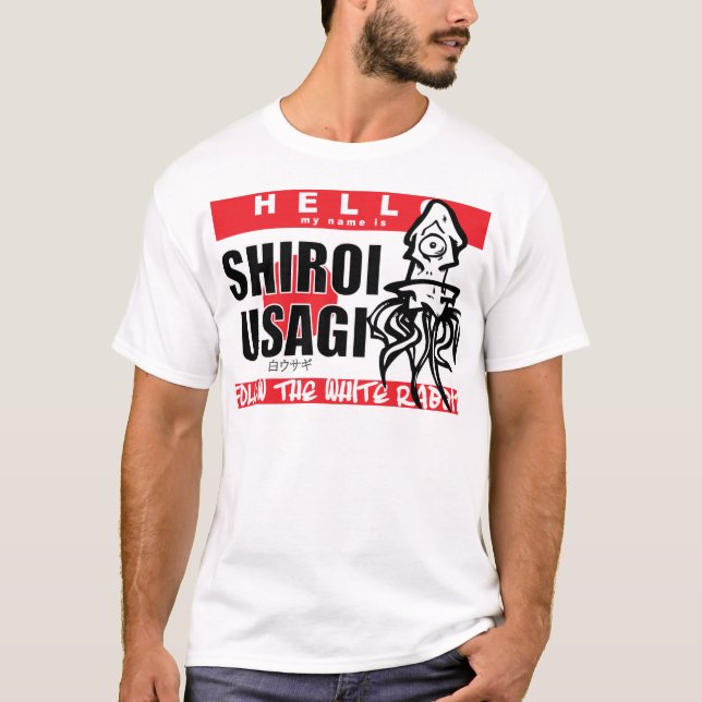 T-SHIRT BONJOUR MON NOM EST SHIROI USAGI (Devant)