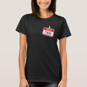 T-shirt Bonjour Mon Nom Paula Funny Halloween Custome Nam
