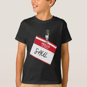 T-shirt Bonjour Mon Nom Saul Funny Halloween Nom Balise Cu