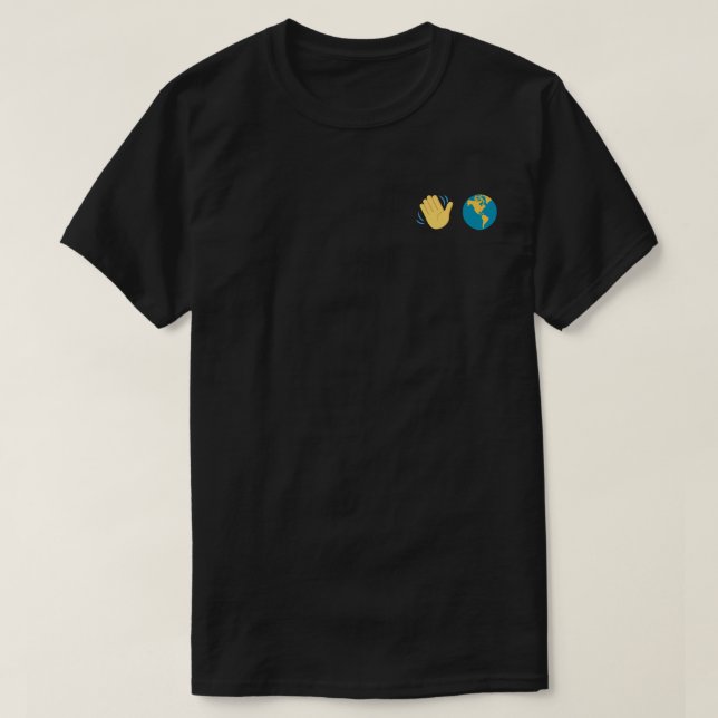 T-Shirt 'Bonjour, Monde!' (Design devant)