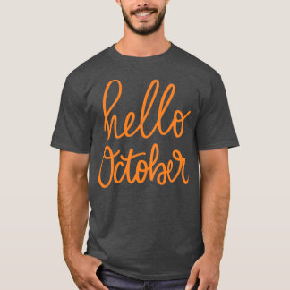 T-shirt Bonjour octobre