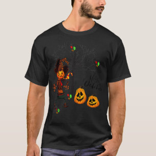 T-shirt Bonjour Octobre Feuilles d'automne Citrouille d'Ha