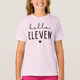 T-shirt Bonjour Onze 11e anniversaire cadeau de célébrat