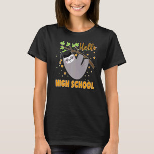 T-shirt Bonjour Paresseux Lycée Rentrée Étudiant Thé