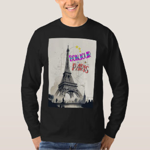 T-shirt Bonjour Paris coloré