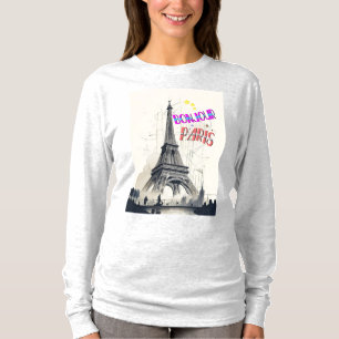 T-shirt Bonjour Paris coloré