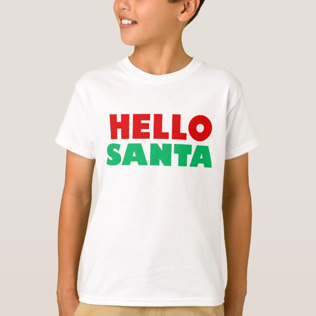 T-shirt Bonjour père Noël (Devant)