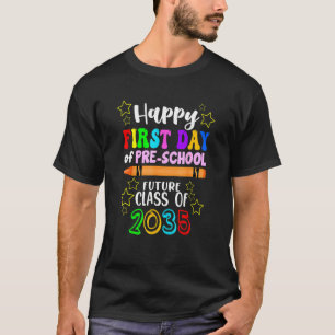T-shirt Bonjour Pré-École Retour À L'École Pré-École Pré K