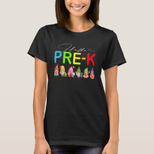 T-shirt Bonjour Pré K Enseignant Étudiant Retour À L'École