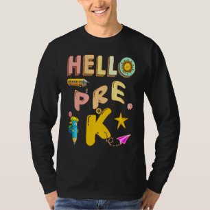 T-shirt Bonjour Pré K Me Voici Professeur d'Histoire Pro