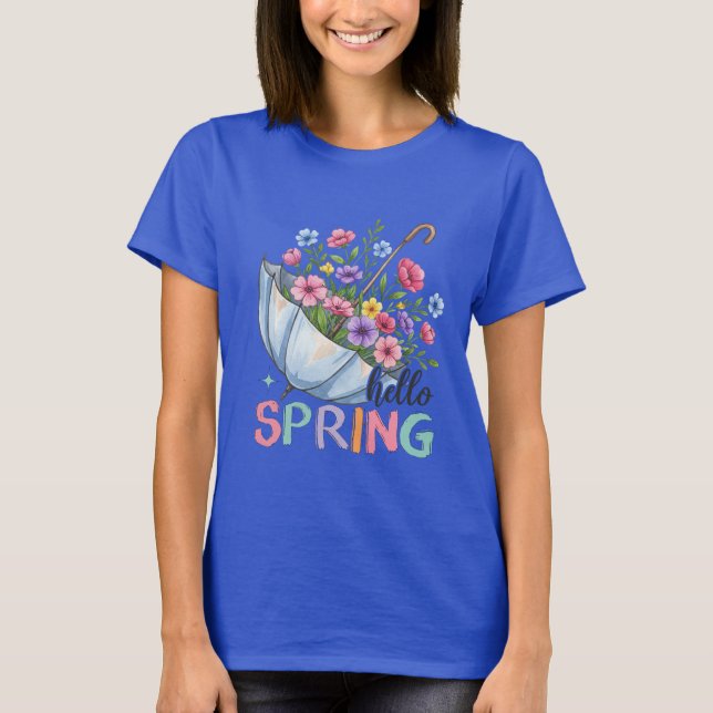 T-shirt Bonjour printemps (Devant)