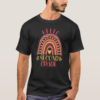 T-shirt Bonjour professeur de deuxième année 2e année Reto