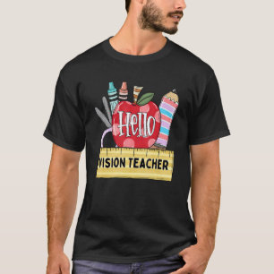 T-shirt Bonjour professeur Vision professeur Apple