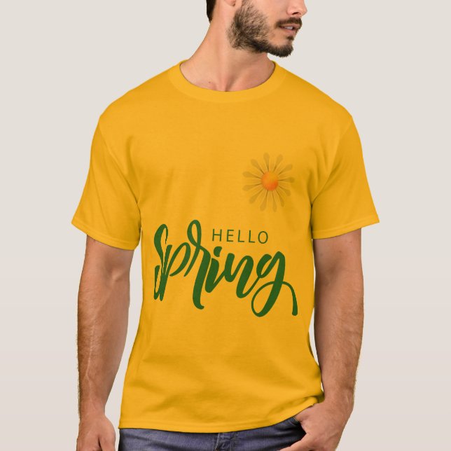 T-shirt bonjour ressort (Devant)