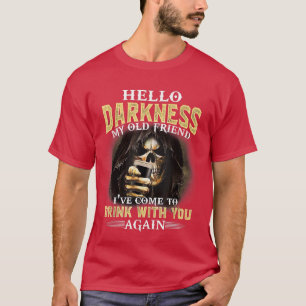 T-shirt Bonjour Skeleton Mon Ami Je suis venu boire avec Y