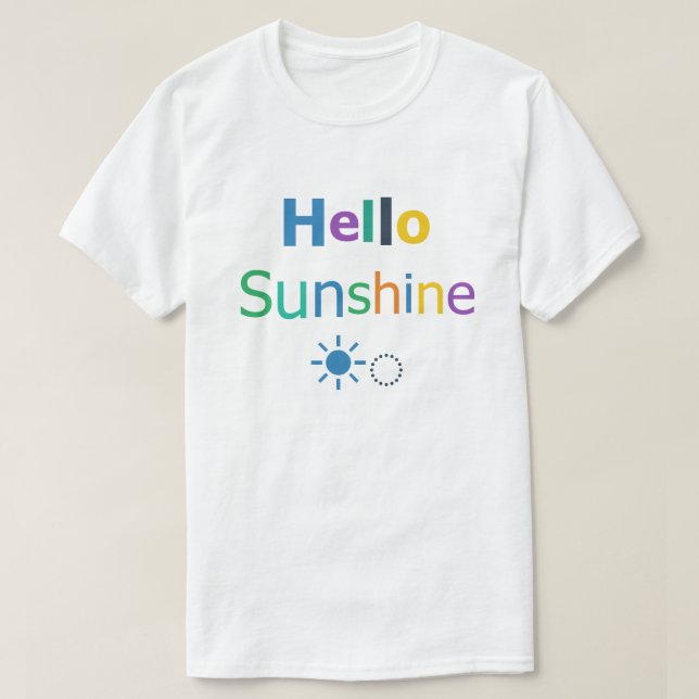 T-shirt Bonjour Soleil (Design devant)