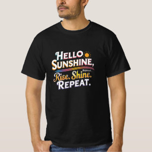 T-shirt Bonjour Soleil – Des Jours Radieux en Perspective
