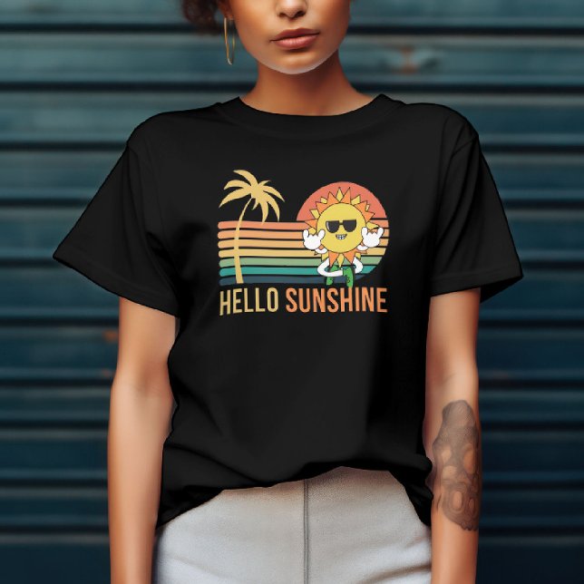 T-shirt Bonjour Soleil Mignon (Créateur téléchargé)