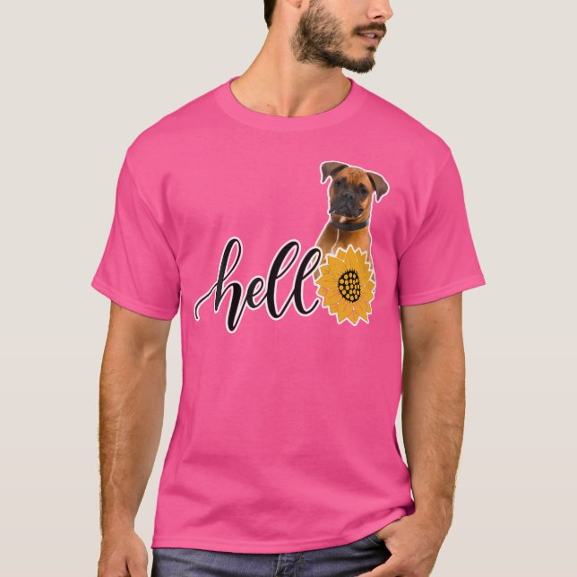 T-shirt Bonjour Sunflower Boxer (Devant)