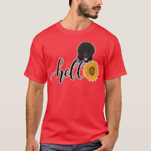 T-shirt Bonjour Sunflower Portugais Water Dog