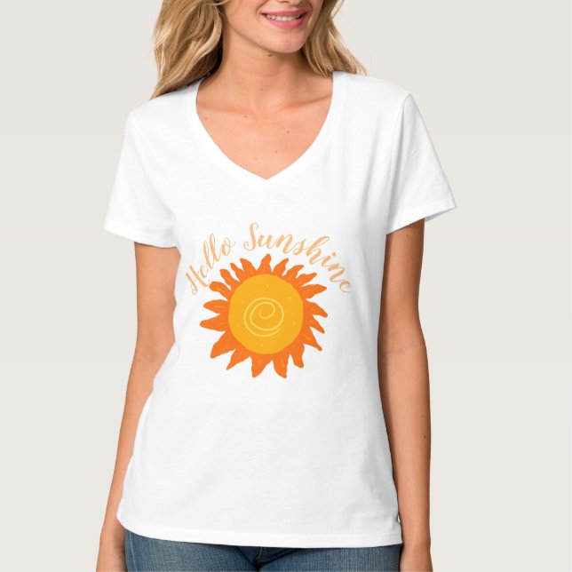 T-shirt Bonjour Sunshine (Devant)
