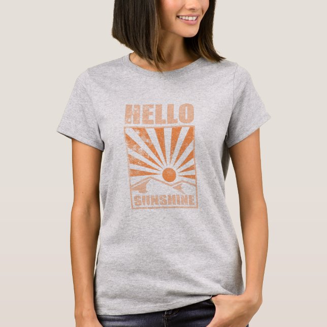 T-shirt Bonjour Sunshine (Devant)