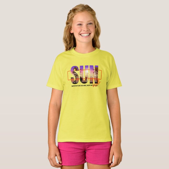 T-shirt Bonjour Sunshine | Enfant (Devant entier)