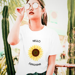 T-shirt Bonjour Sunshine Sunflower