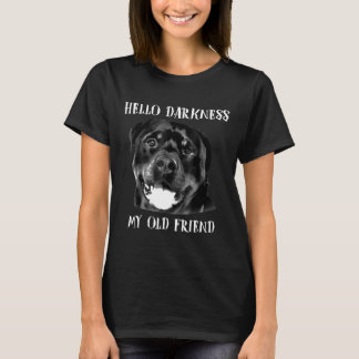 T-shirt Bonjour Ténèbres Mon Vieux Ami Drôle Chien Rocheus