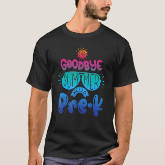 T-shirt Bonjour Tie Dye Pré-Maternelle Pour Enseignants Fi