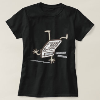 T-shirt Bonjour (tour à l'envers de calculatrice) 80s