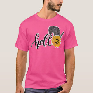 T-shirt Bonjour Tournesol Kerry Blue Terrier