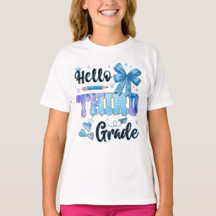 T-shirt Bonjour Troisième année Premier jour d'école Coque