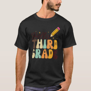 T-shirt Bonjour Troisième Année Retour À L'École Filles Ga