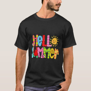 T-shirt Bonjour Vacances Été Glace Crème Popsicle Watermel